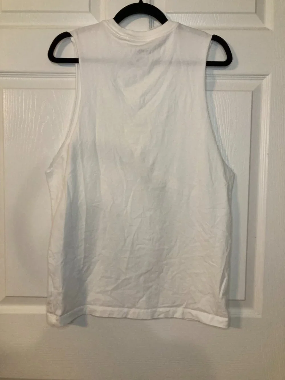 Nike Air Jordan Men's White Jumpman Watercolor Graphic Tank Top - Size M